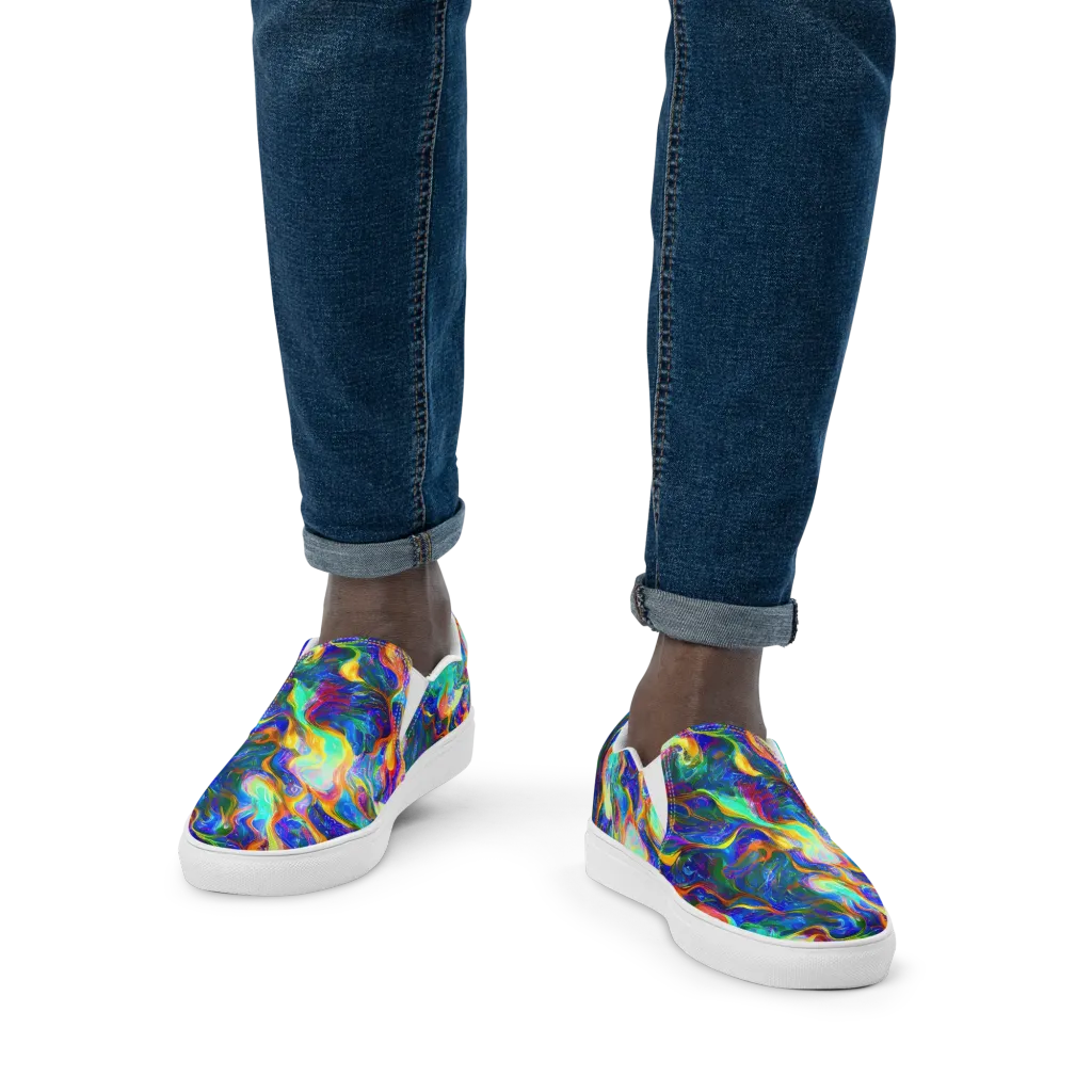 Mango Glasshouse on Men's Slip-On Canvas Shoes — Front