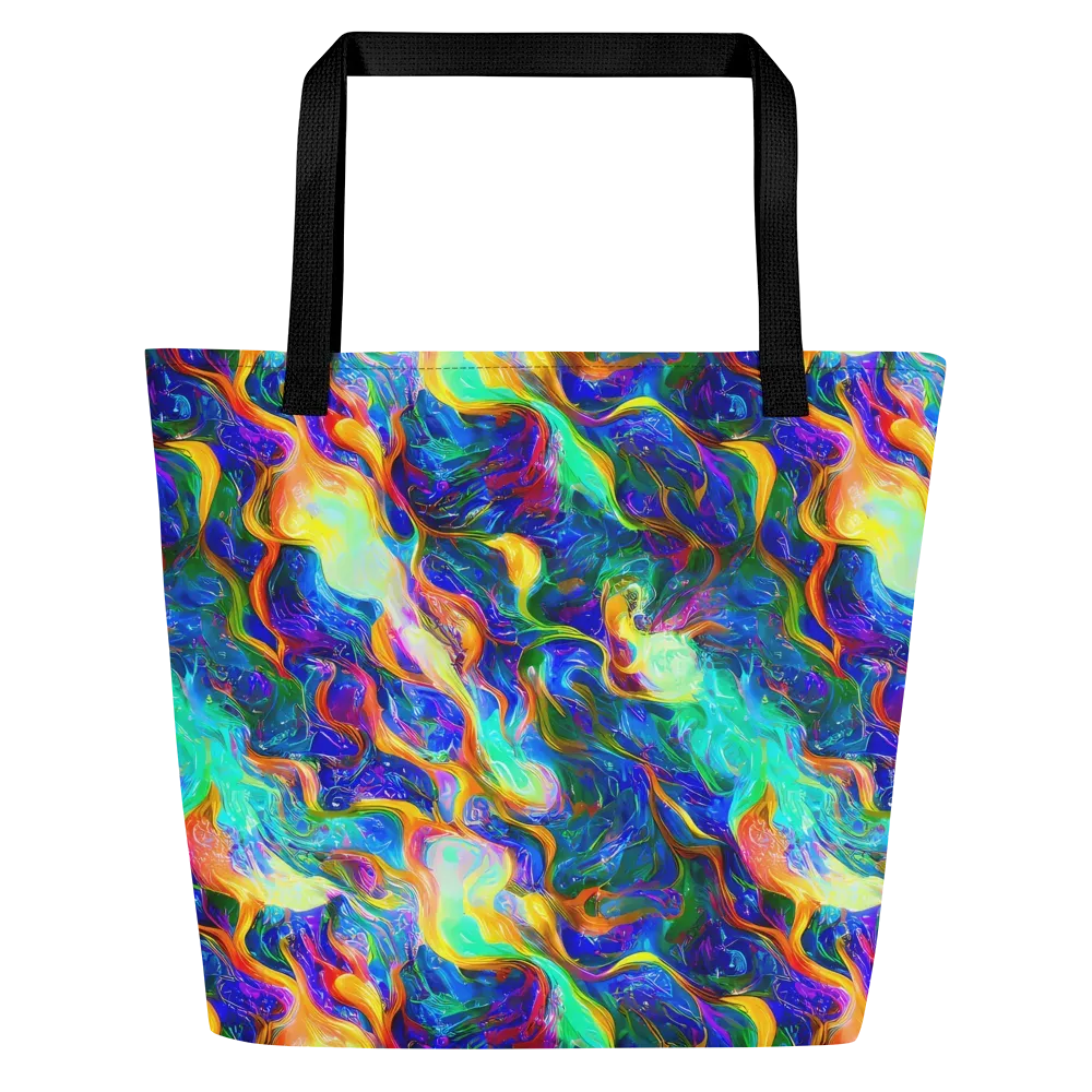 Mango Glasshouse on Large Tote Bag W/ Pocket — Front