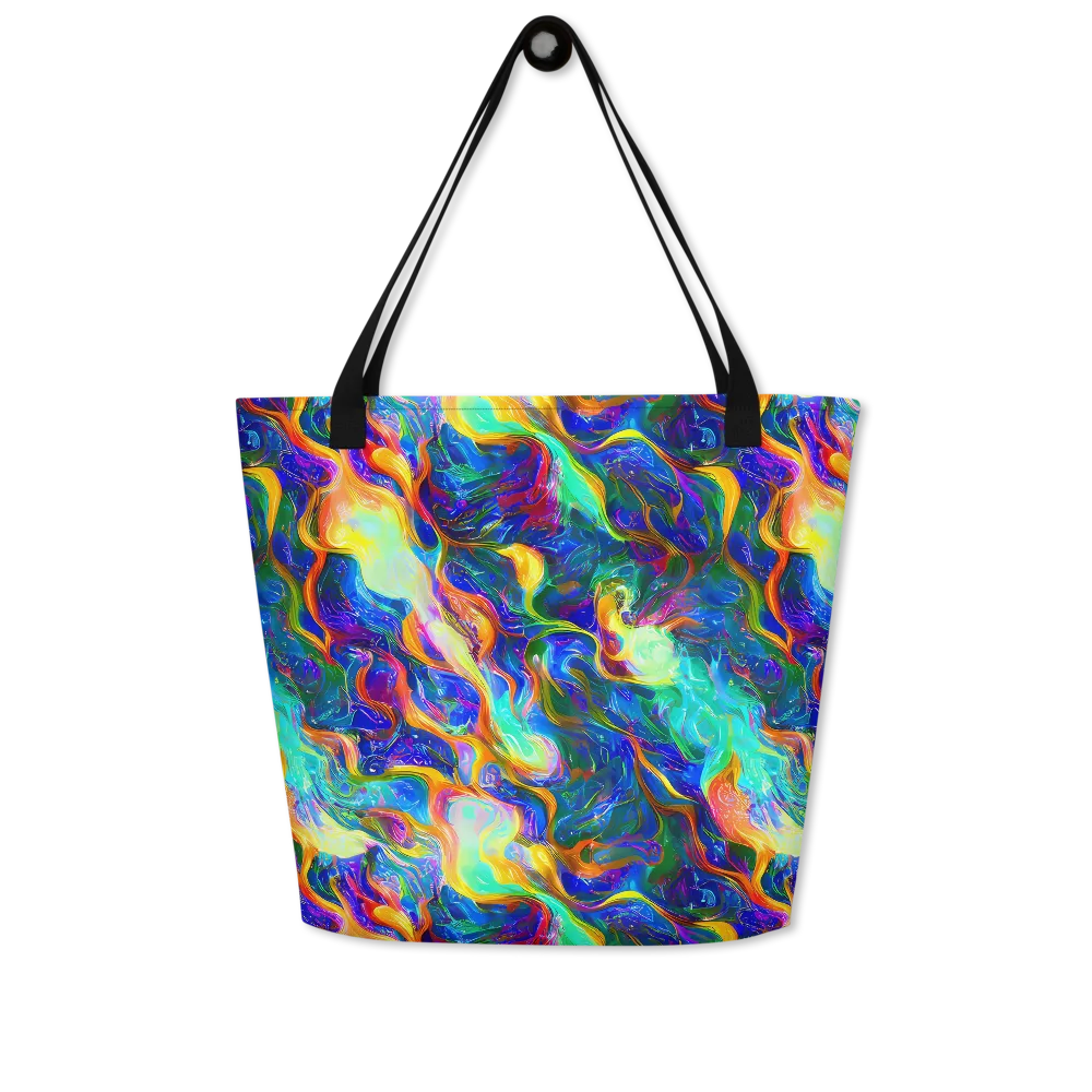 Mango Glasshouse on Large Tote Bag W/ Pocket — Front