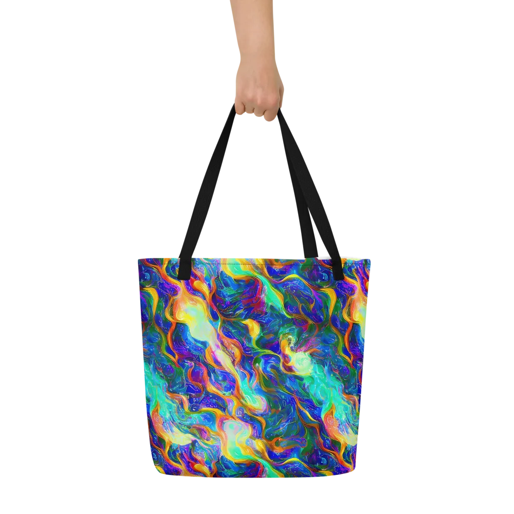 Mango Glasshouse on Large Tote Bag W/ Pocket — Front