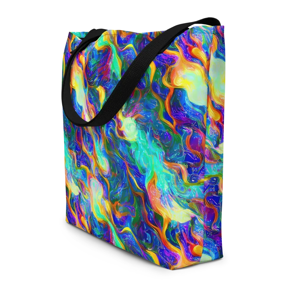 Mango Glasshouse on Large Tote Bag W/ Pocket — Front