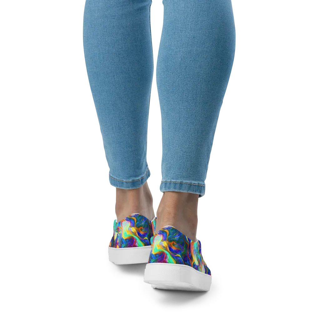 Mango Glasshouse on Women's Slip-On Canvas Shoes — Back