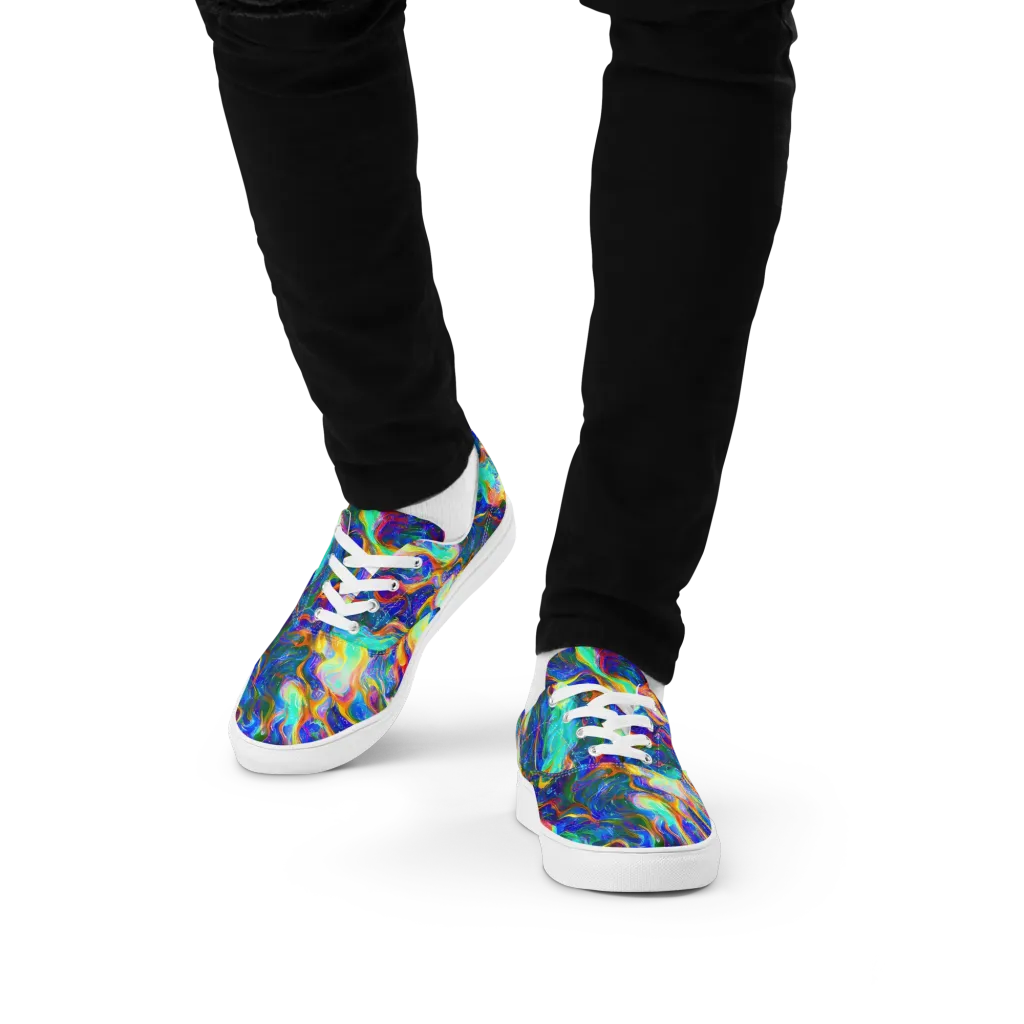 Mango Glasshouse on Men's Lace-Up Canvas Shoes — Front