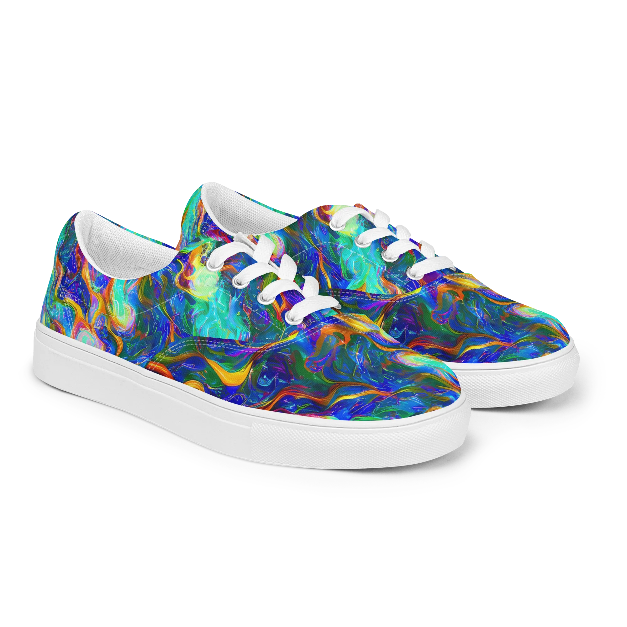Mango Glasshouse on Men's Lace-Up Canvas Shoes — Right Front