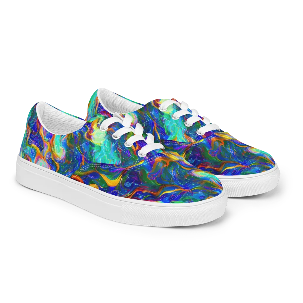 Mango Glasshouse on Men's Lace-Up Canvas Shoes — Right Front