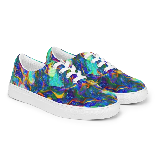 Mango Glasshouse on a Men's Lace-Up Canvas Shoes