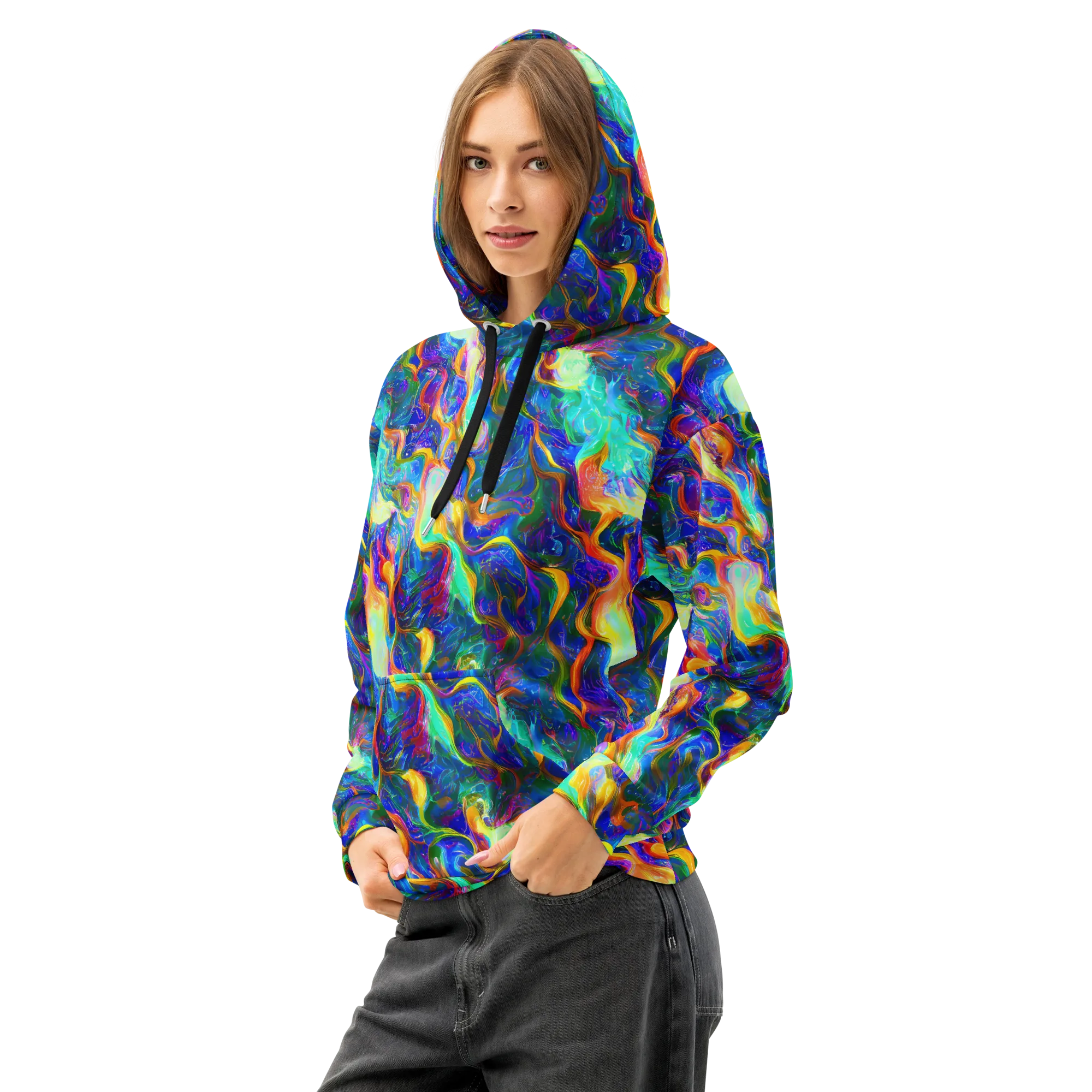 Mango Glasshouse on Cotton Hoodie — Left Front