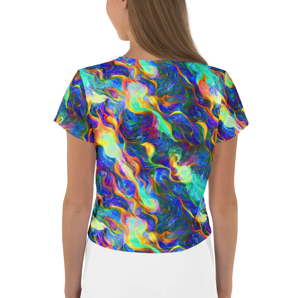 Mango Glasshouse on Crop Tee — Back