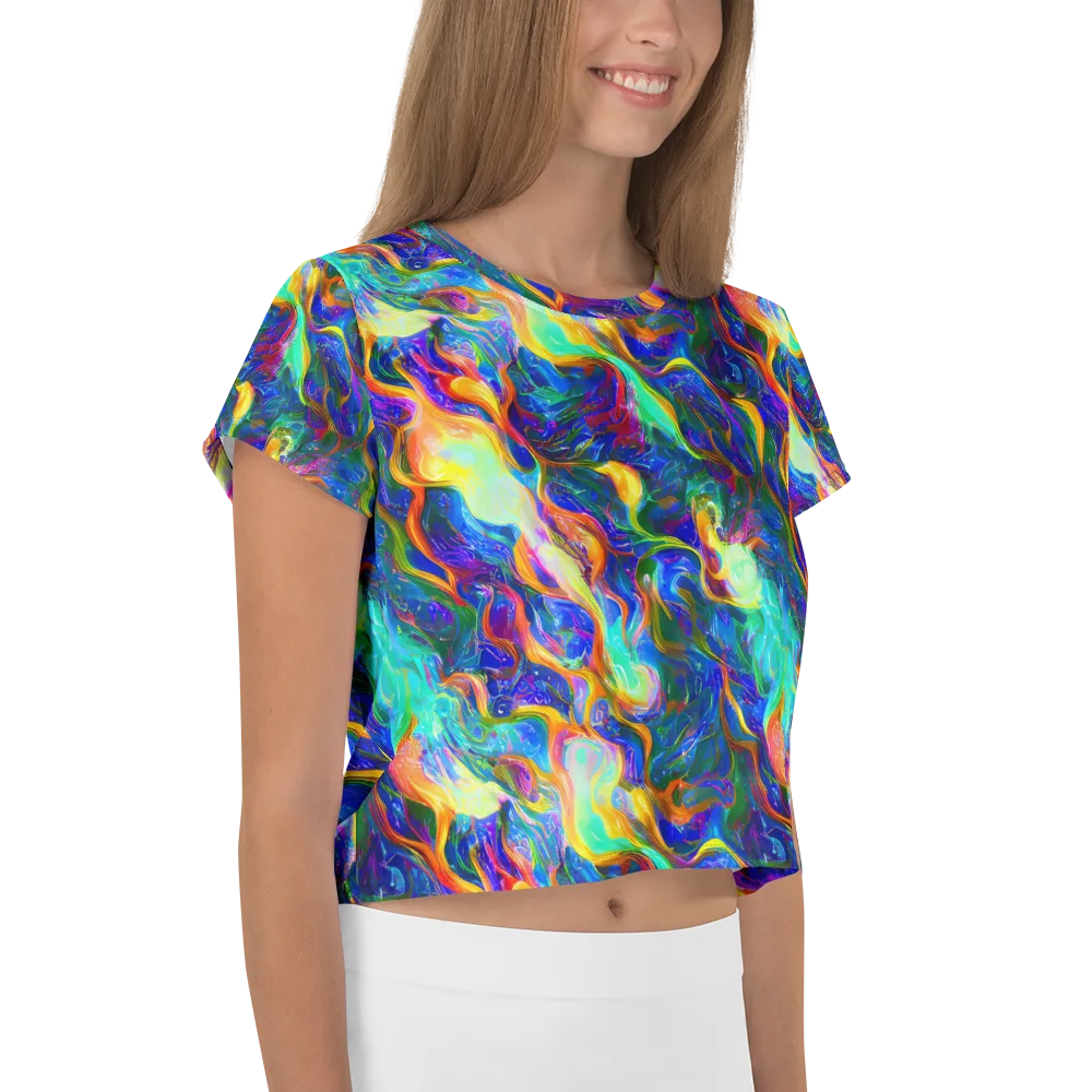 Mango Glasshouse on Crop Tee — Right