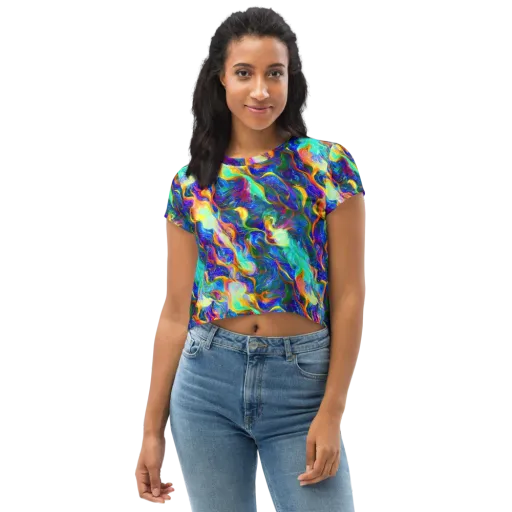 Mango Glasshouse on a Crop Tee