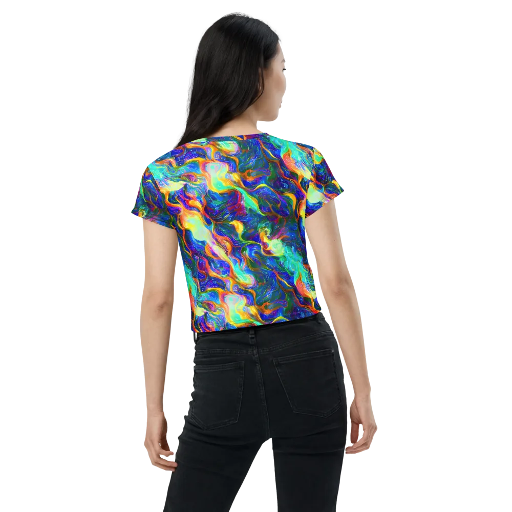 Mango Glasshouse on Crop Tee — Back