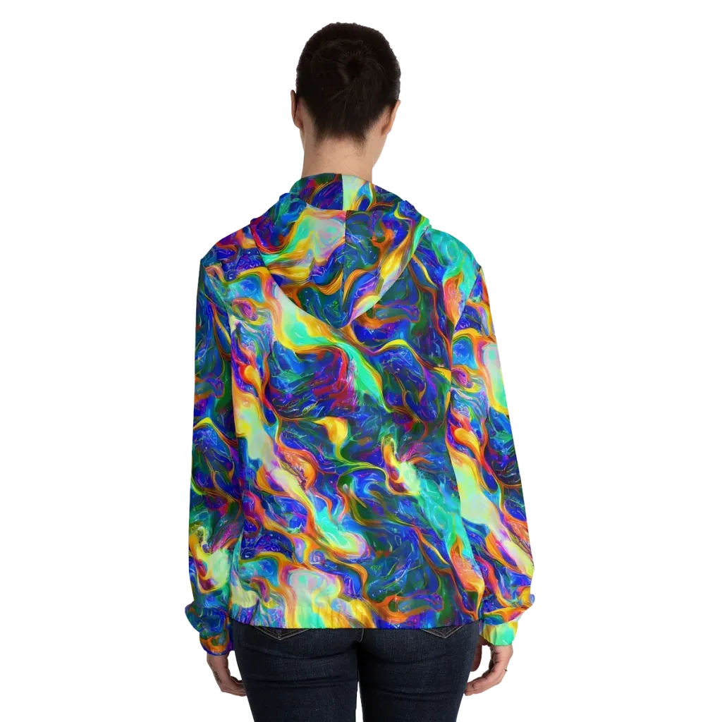 Mango Glasshouse on Women's Full-Zip Hoodie — Back On Person