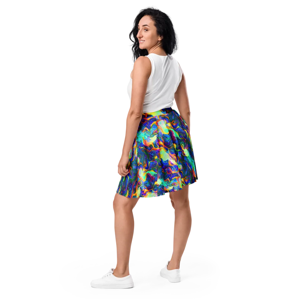 Mango Glasshouse on Skater Skirt — Back