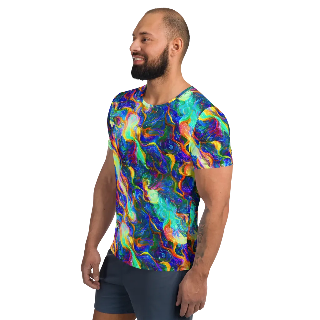 Mango Glasshouse on Men's Athletic T-Shirt — Left
