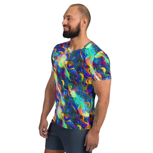 Mango Glasshouse on a Men's Athletic T-Shirt