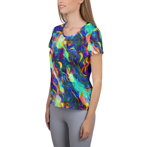 Mango Glasshouse on a Women's Athletic T-Shirt