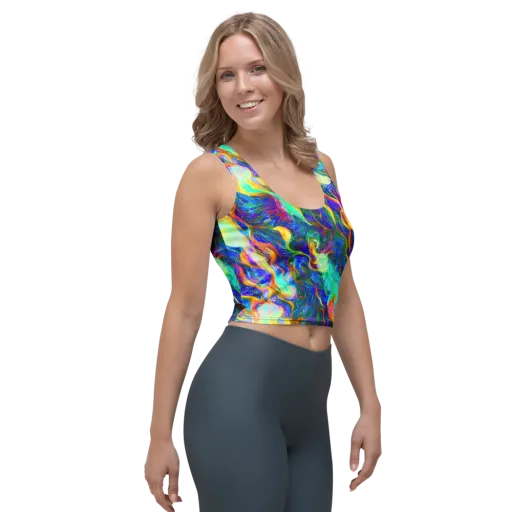 Mango Glasshouse on a Crop Top