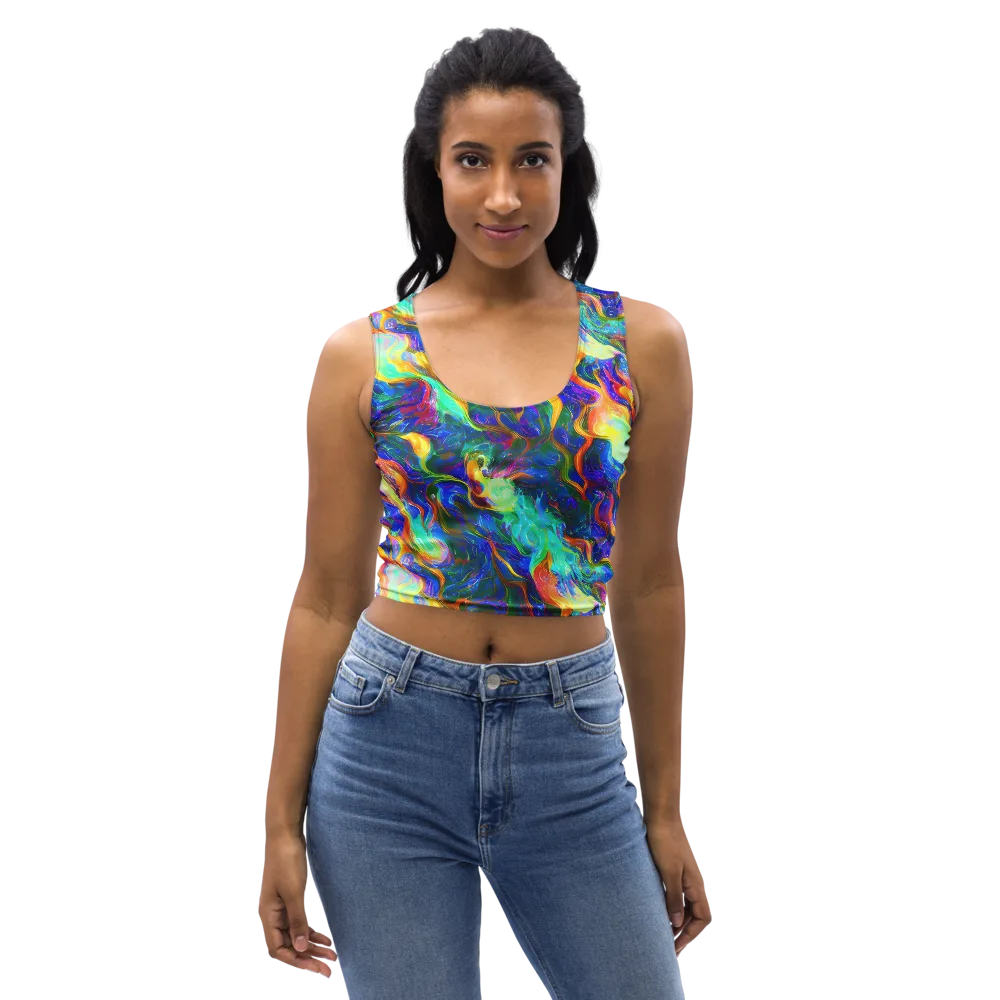 Mango Glasshouse on Crop Top — Front