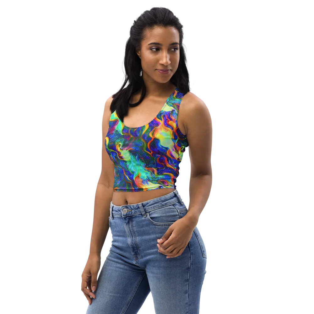 Mango Glasshouse on Crop Top — Left Front