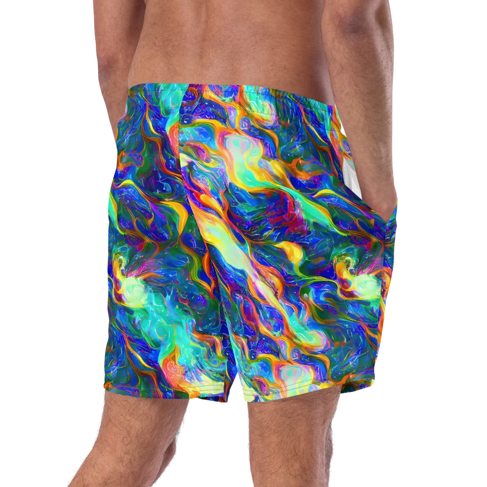 Mango Glasshouse on Swim Trunks — Right Back