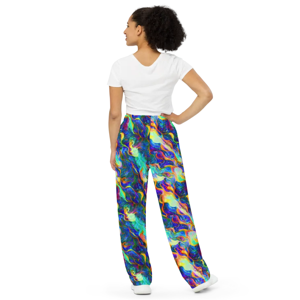 Mango Glasshouse on Wide-Leg Pants — Back