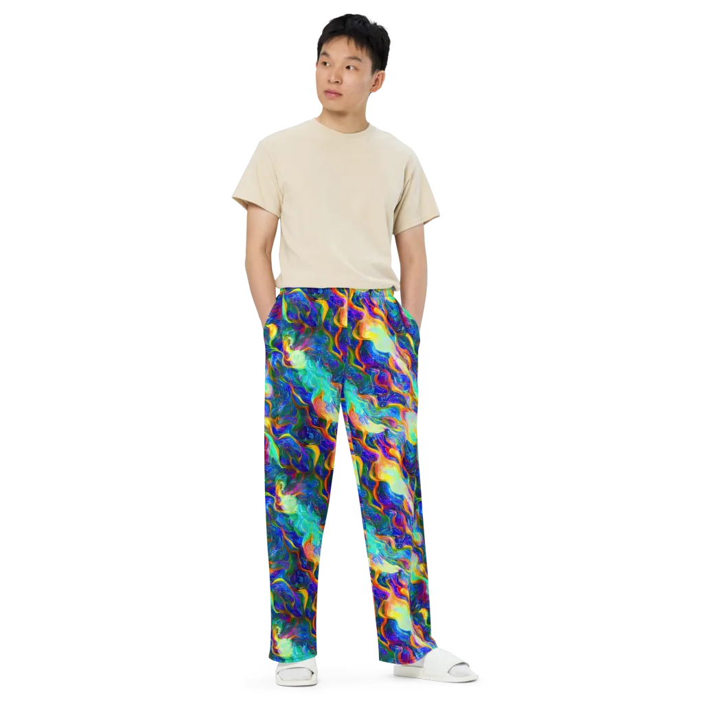 Mango Glasshouse on Wide-Leg Pants — Front