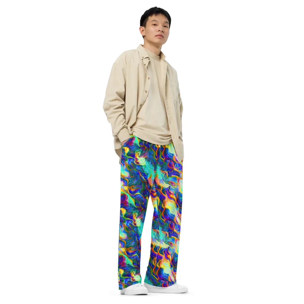 Mango Glasshouse on Wide-Leg Pants — Right Front