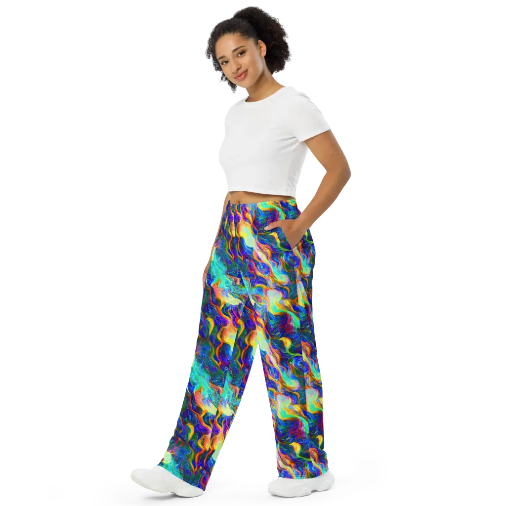 Mango Glasshouse on Wide-Leg Pants — Left Front