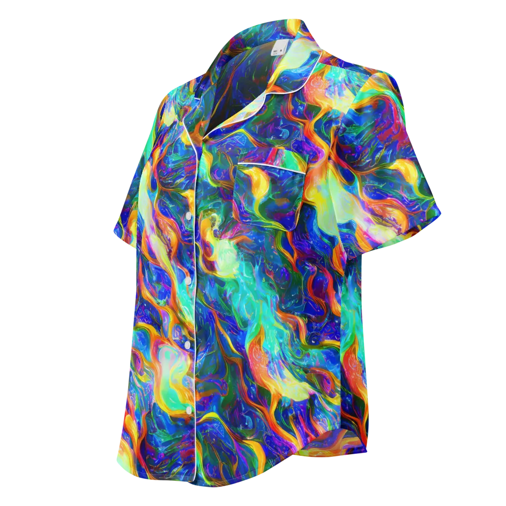 Mango Glasshouse on Women's Short Sleeve Pajama Top — Left Front