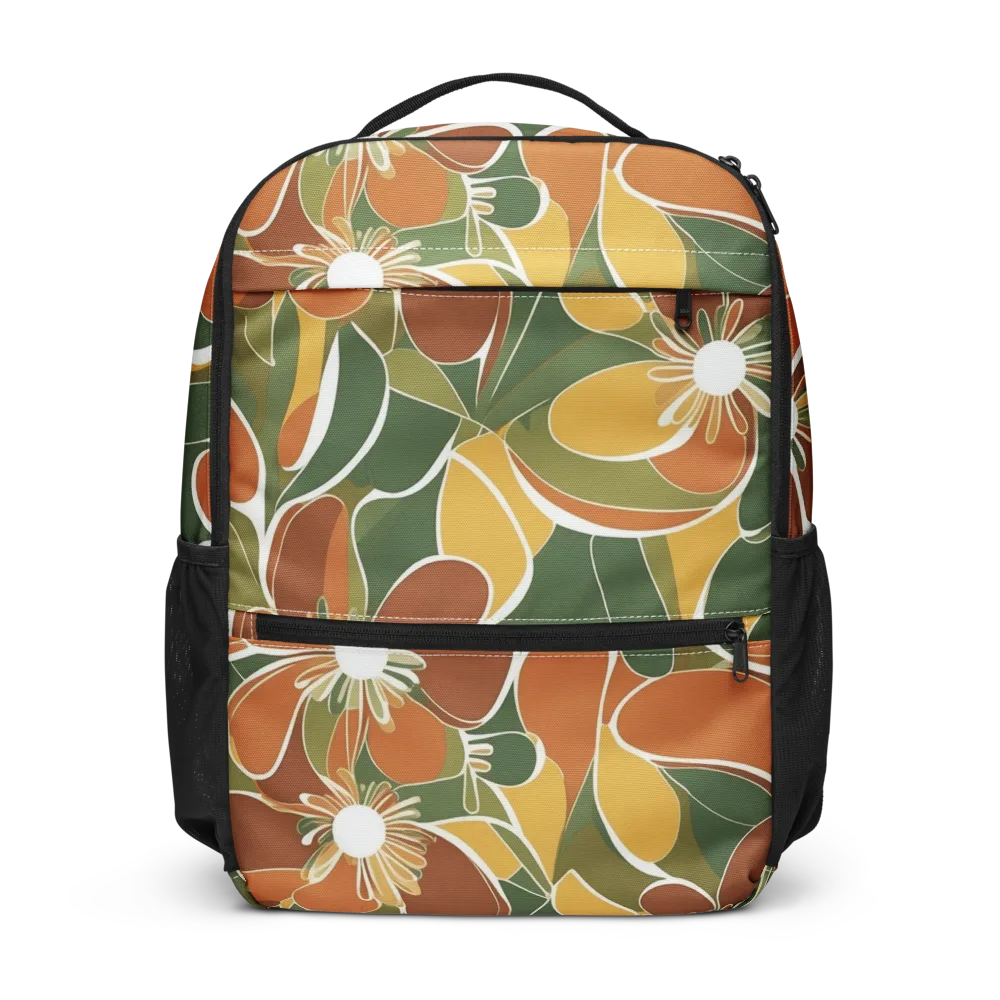 Autumn Bloom on Utility Backpack — Front