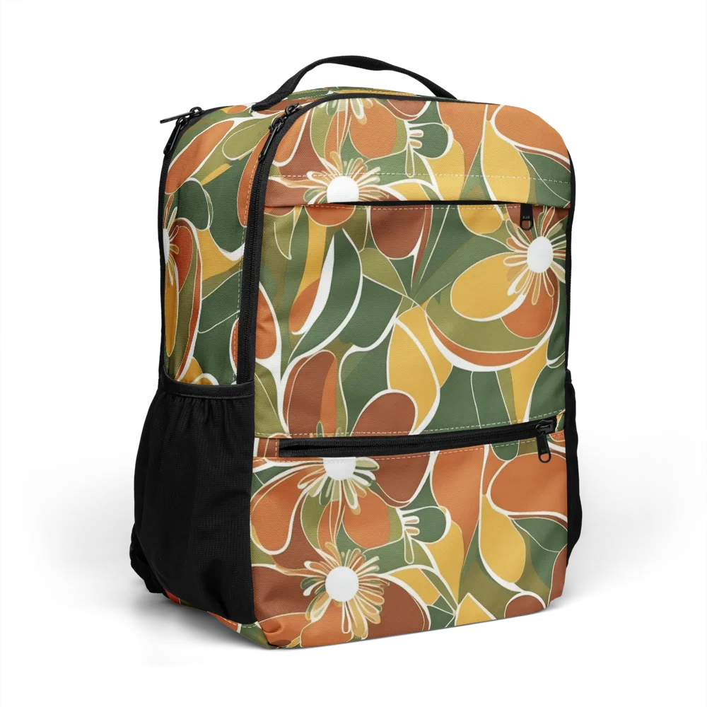 Autumn Bloom on Utility Backpack — Right Front