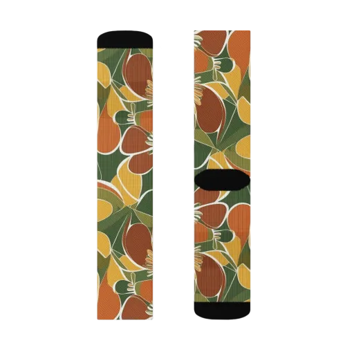 Autumn Bloom on a Socks