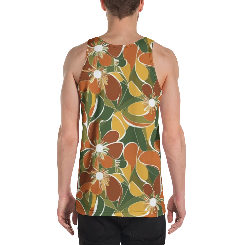 Autumn Bloom on Men's Tank Top — Back