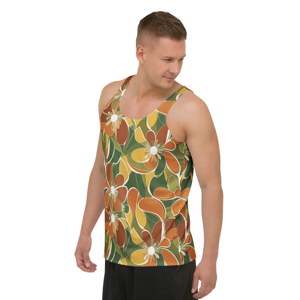 Autumn Bloom on Men's Tank Top — Left Front