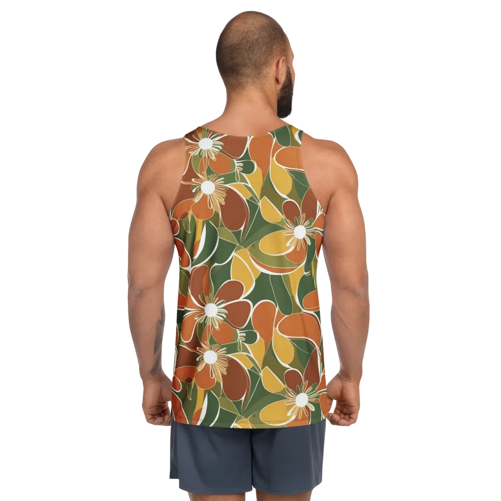 Autumn Bloom on Men's Tank Top — Back