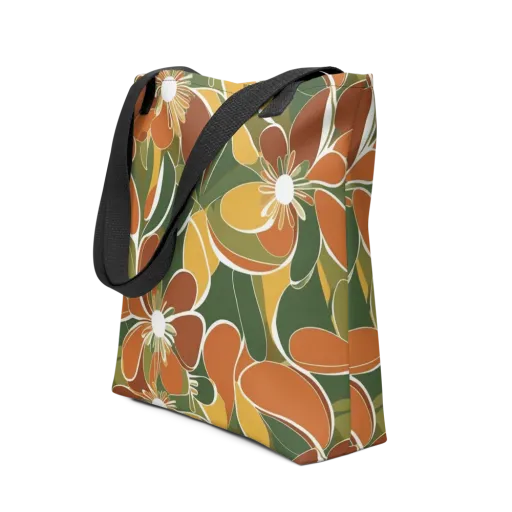 Autumn Bloom on a Tote Bag