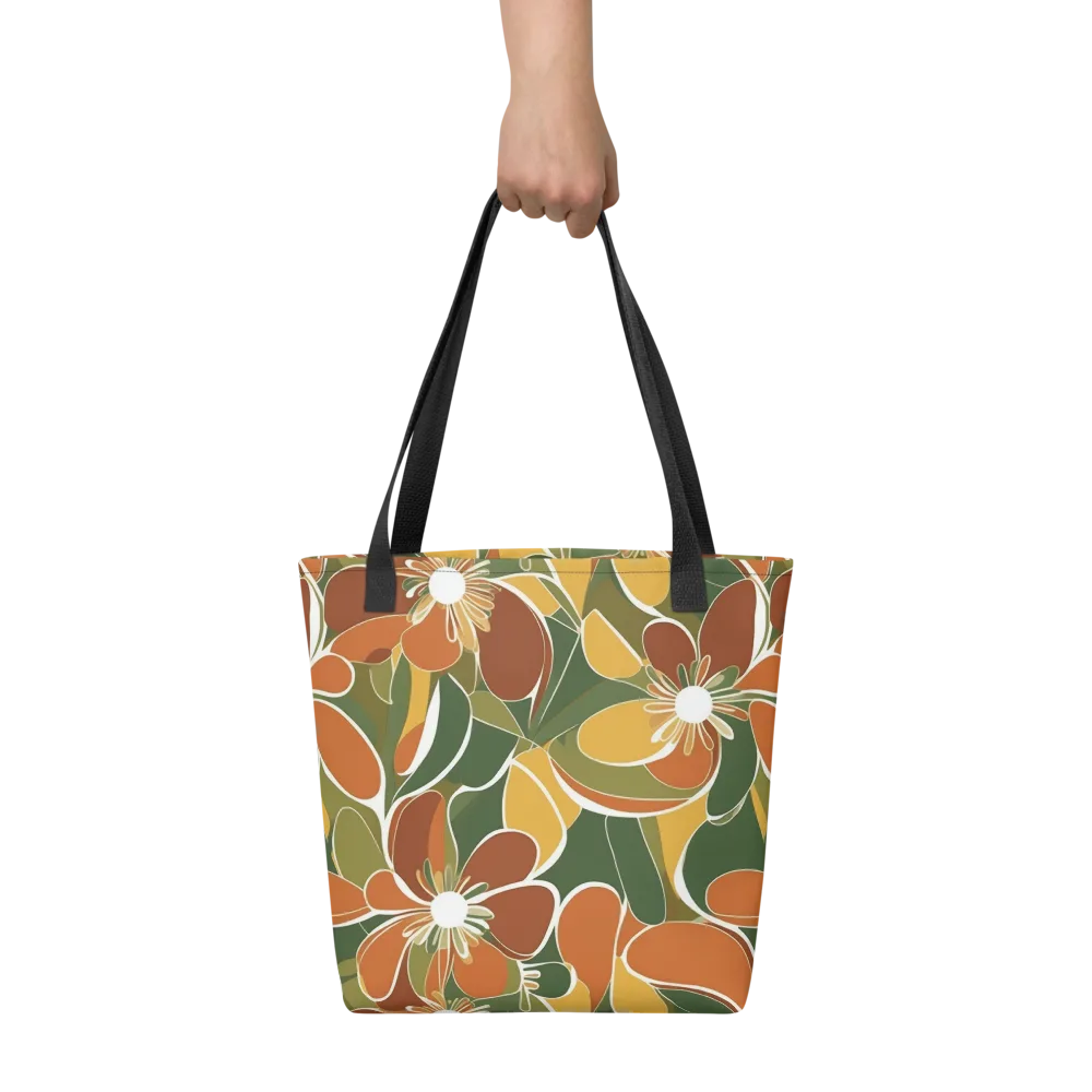 Autumn Bloom on Tote Bag — Front