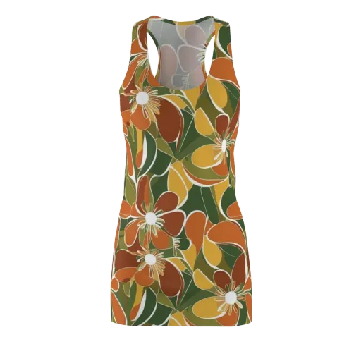 Autumn Bloom on a Racerback Dress