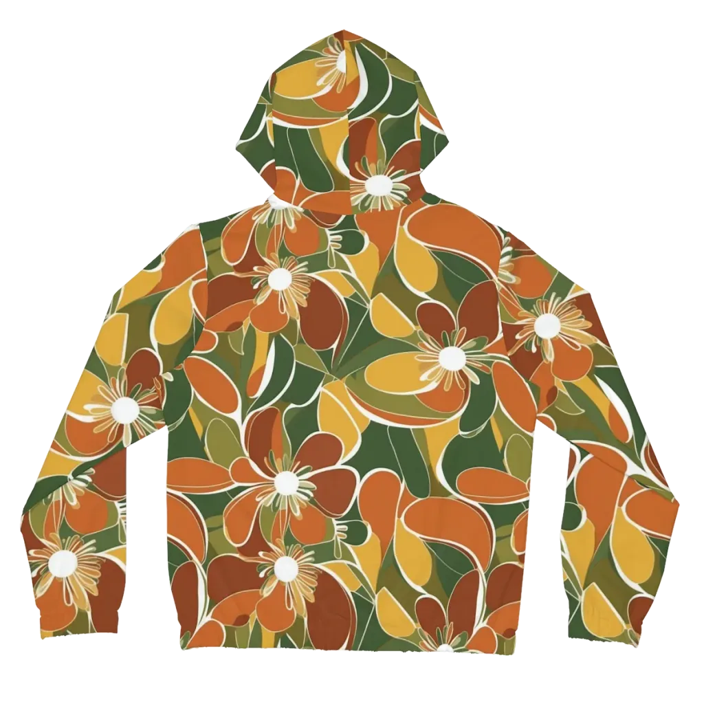 Autumn Bloom on Women's Full-Zip Hoodie — Back