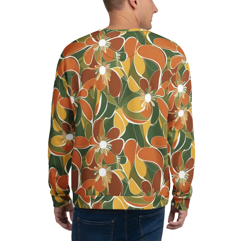 Autumn Bloom on Sweatshirt — Back