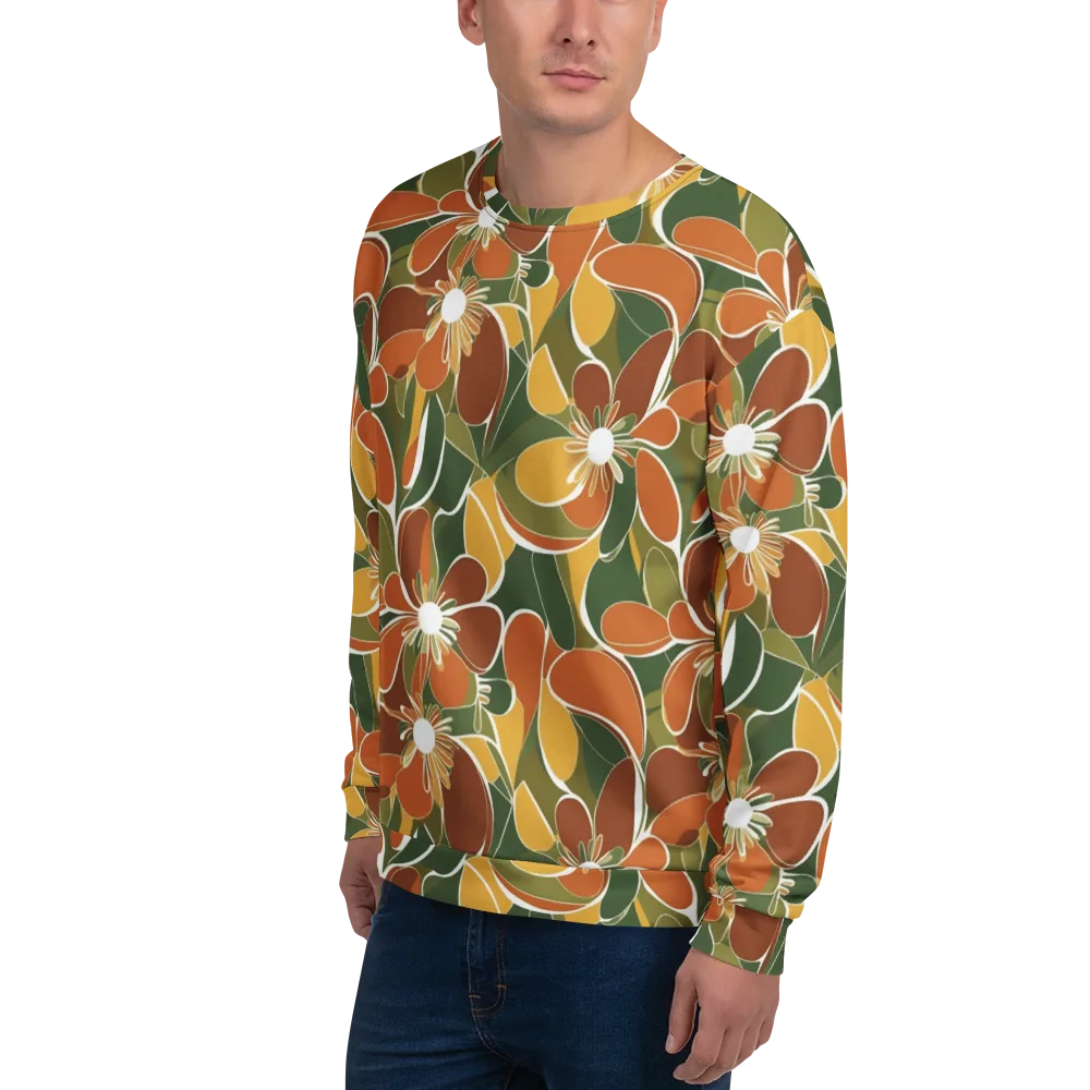 Autumn Bloom on Sweatshirt — Left Front