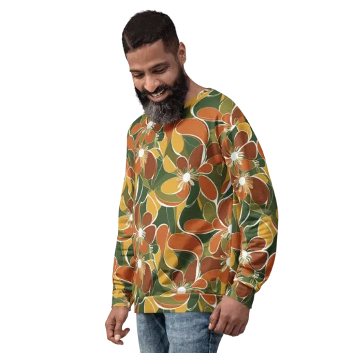 Autumn Bloom on a Sweatshirt