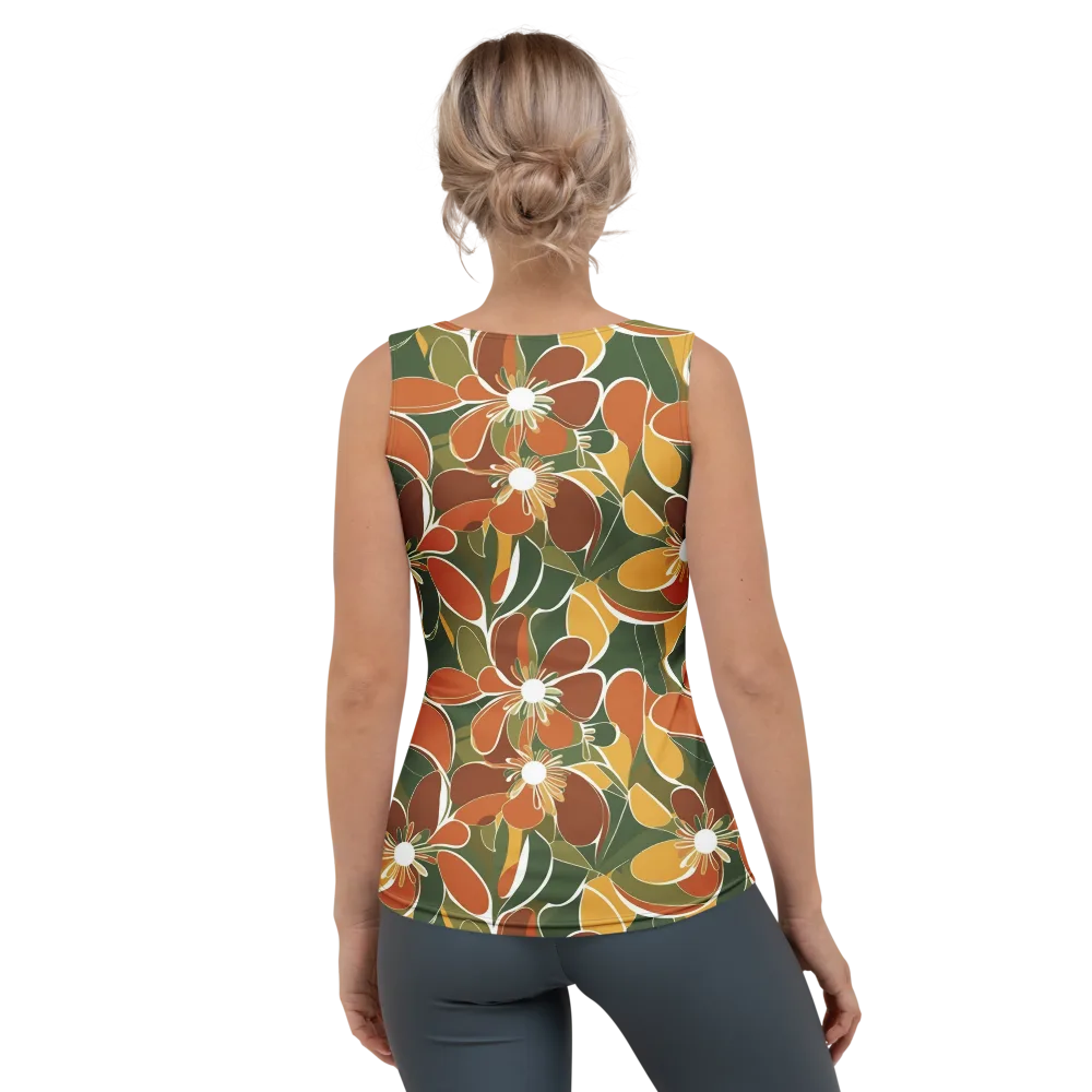 Autumn Bloom on Women's Tank Top — Back