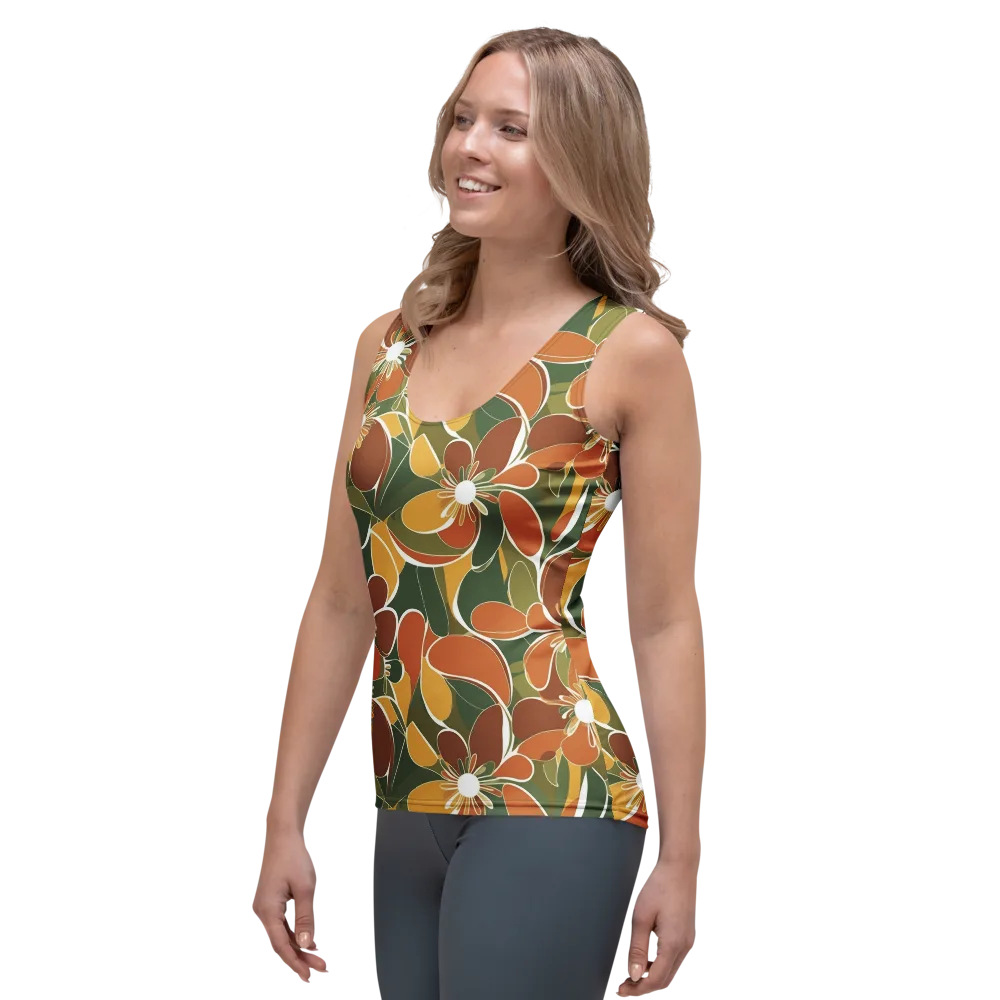 Autumn Bloom on Women's Tank Top — Left Front