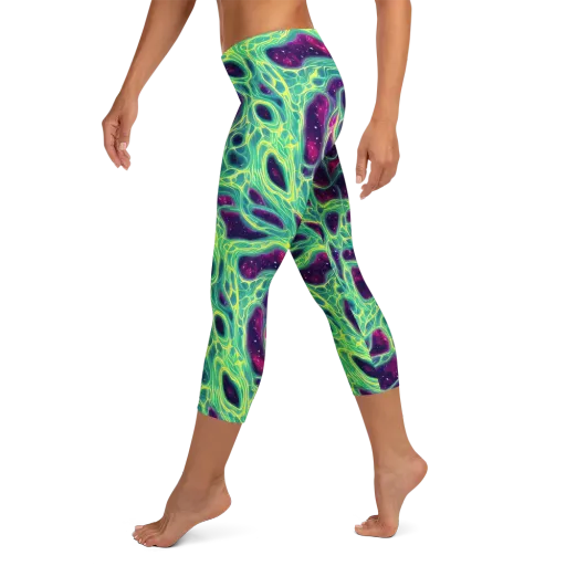 Luminous Synapse on a Capri Leggings