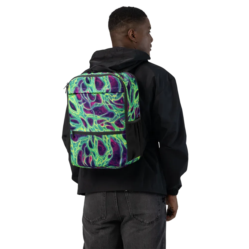 Luminous Synapse on Utility Backpack — Back