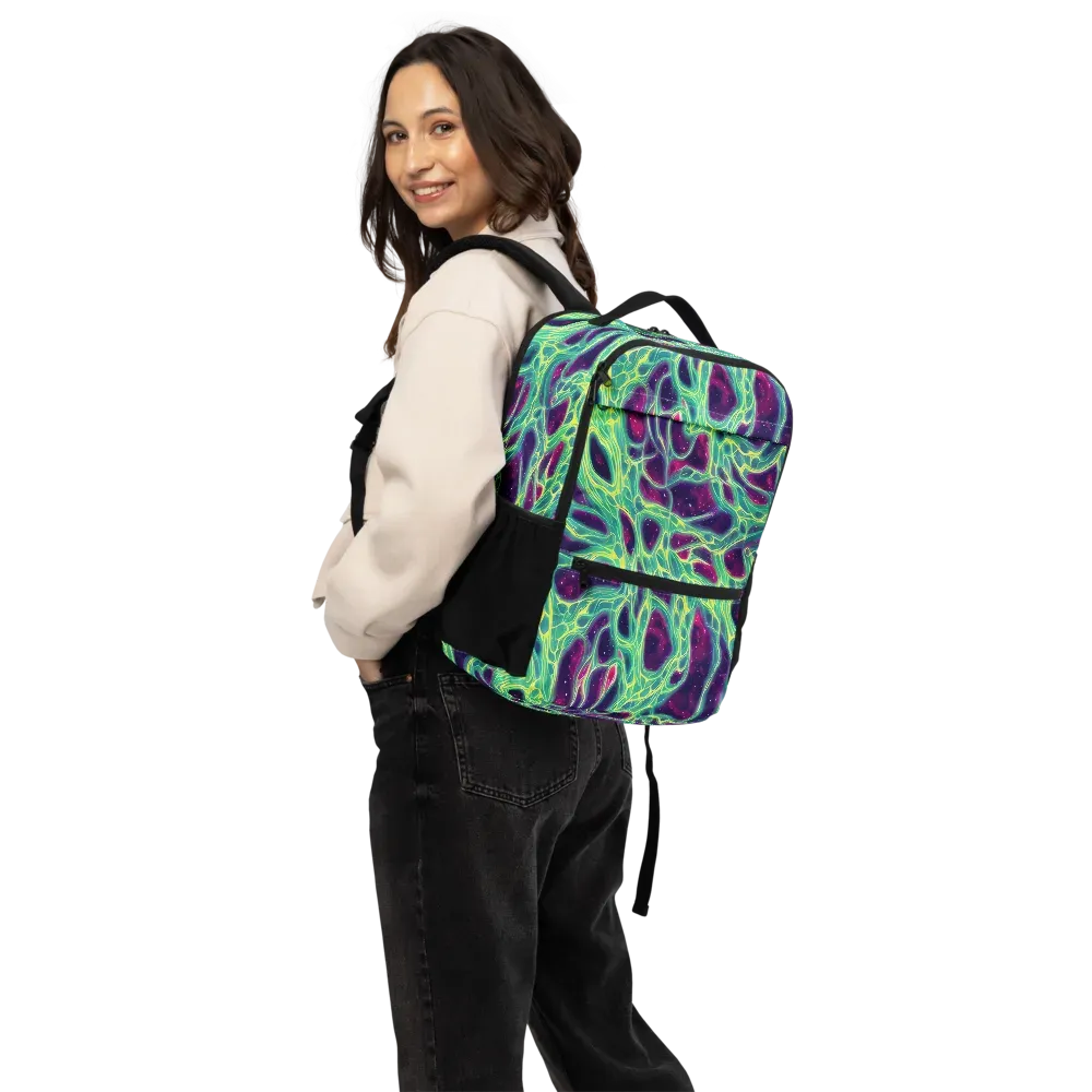 Luminous Synapse on Utility Backpack — Back