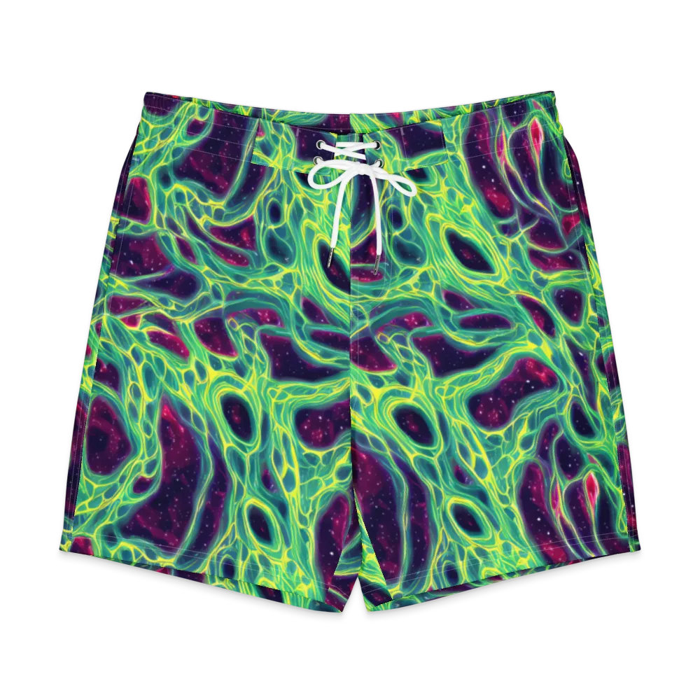 Luminous Synapse on Men's Board Shorts — Front