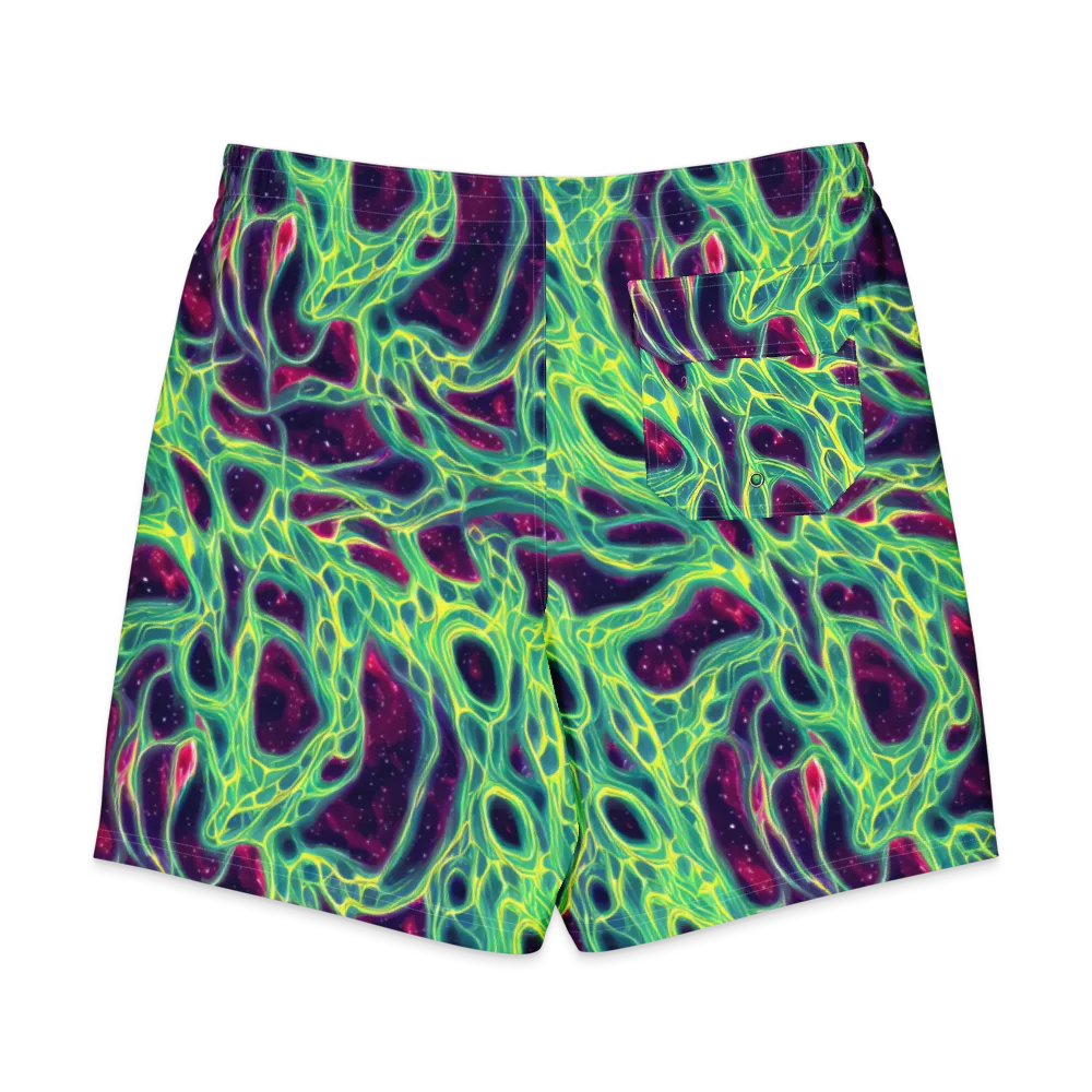 Luminous Synapse on Men's Board Shorts — Back