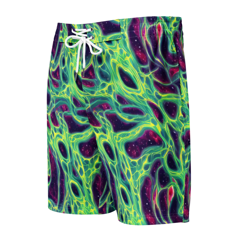 Luminous Synapse on Men's Board Shorts — Front